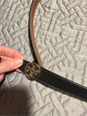 Tory Burch Tan Leather Strap Belt